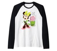 Disney Minnie Mouse Valentine's Day Cute "In My Matcha Era" Camiseta Manga Raglan