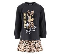Disney Minnie Mouse Vestido Niña, Sueter Sudadera Vestido Diseño Leopardo, Regalo para Niñas, Talla 6 Años