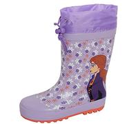 Disney Minnie Mouse Wellingtons - Botas Wellington para niñas, con forro polar, Lila, 10 UK Child