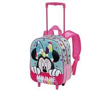 Disney Minnie Mouse Wishful-Mochila 3D con Ruedas Pequeña, Azul, 26 x 34 cm, Capacidad 12.5 L