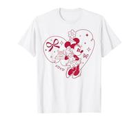 Disney Minnie Mouse XOXO Heart Coquette Valentine's Day Camiseta