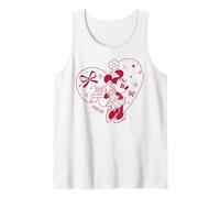 Disney Minnie Mouse XOXO Heart Coquette Valentine's Day Camiseta sin Mangas