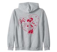 Disney Minnie Mouse XOXO Heart Coquette Valentine's Day Sudadera con Capucha