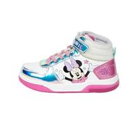 Disney Minnie Mouse Zapatos Niñas, Calzado Minnie Deportivas Altas Luces, Regalo para Niñas, Talla EU 32