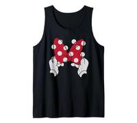 Disney Minnie Mouse's Red Polka Dot Bow Camiseta sin Mangas