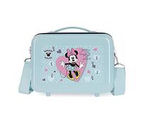 Disney Minnie My happy place Neceser Adaptable Azul 29x21x15 cms Rígido ABS 9,14L 0,6 kgs