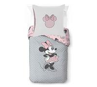 Disney Minnie One of a Kids 100% algodón juego de cuna 135 x 200 cm tamaño cama individual - funda nórdica funda de almohada 80 x 80 cm