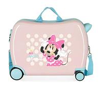 Disney Minnie Play All Day Maleta Infantil Rosa 50x38x20 cms Rígida ABS Cierre de combinación Lateral 34L 1,8 kgs 4 Ruedas Equipaje de Mano