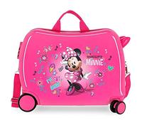 Disney Minnie Stickers Maleta Infantil Rosa 50x38x20 cms Rígida ABS Cierre combinación 34L 2,1Kgs 2 Ruedas Equipaje de Mano