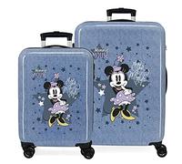 Trolley disney abs luggage set 2/ 55-68cm.4w. minnie style azul Talla única
