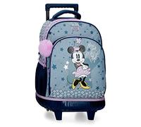 Disney Minnie Style Mochila Compact 2 Ruedas Azul 32x43x21 cms Poliéster 28,9L