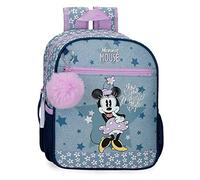 Disney Minnie Style Mochila Preescolar Adaptable a Carro Azul 23x28x10 cms Poliéster 6,44L