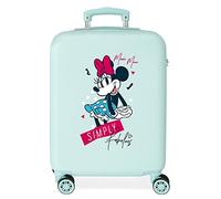 Disney Minnie Teen Maleta de cabina Azul 38x55x20 cms Rígida ABS Cierre de combinación lateral 35L 2,5 kgs 4 Ruedas dobles