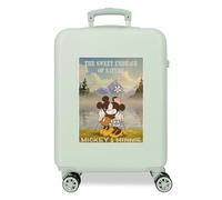 Disney Minnie The Nature Maleta de Cabina Verde 38x55x20 cms Rígida ABS Cierre de combinación Lateral 34L 2 kgs 4 Ruedas Dobles Equipaje Mano