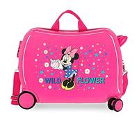 Disney Minnie Wild Flower Maleta Infantil Rosa 50x38x20 cms Rígida ABS Cierre de combinación Lateral 38 1,8 kgs 4 Ruedas Equipaje de Mano