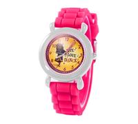 Disney Mira Royal Detective - Reloj para niños de 3 a 7 años con esfera brillante de personajes, gran regalo para jóvenes detectives, cara fácil de leer, bisel blanco y correa de silicona rosa, compra