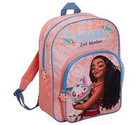 Disney Moana Bag - Mochila grande para niñas, mochila escolar, bolsa deportiva de viaje con soporte para bebidas, rosa, Taille unique