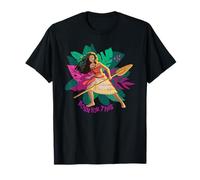 Disney Moana Born For This Floral Background Oar In Hand Camiseta