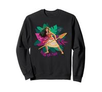 Disney Moana Born For This Floral Background Oar In Hand Sudadera