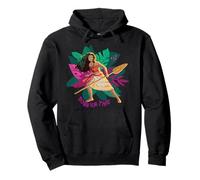 Disney Moana Born For This Floral Background Oar In Hand Sudadera con Capucha