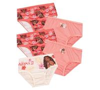 Disney Moana Bragas De Algodon, Pack de 5 Braguitas Niña, Culotte Niña Ropa Interior de Princesa 6-7 Años