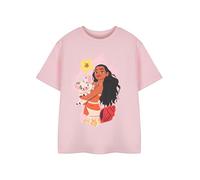 Disney Moana - Camiseta de manga corta para niñas | Camiseta clásica de cuello redondo para niños | Ropa de personajes de película animada