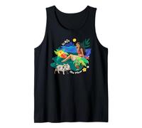 Disney Moana Go With The Flow Island Scenery Hei Hei And Pua Camiseta sin Mangas
