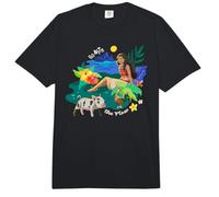 Disney Moana Go With The Flow Island Scenery Hei Hei And Pua Comfort Colors Adult Heavyweight T-shirt