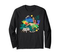 Disney Moana Go With The Flow Island Scenery Hei Hei And Pua Manga Larga