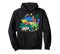 Disney Moana Go With The Flow Island Scenery Hei Hei And Pua Sudadera con Capucha
