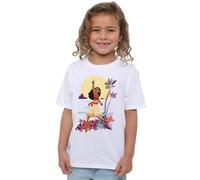 Disney Moana Heart Sunset Girls T Shirt Camiseta, Blanco, 9-10 años para Niñas