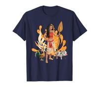 Disney Moana Hei Hei Pua And Moana With Oar Group Portrait Camiseta