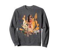 Disney Moana Hei Hei Pua And Moana With Oar Group Portrait Sudadera