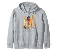 Disney Moana Hei Hei Pua And Moana With Oar Group Portrait Sudadera con Capucha