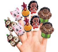 Disney Moana - Juego de marionetas de dedo de 10 piezas, juego educativo, recuerdos de fiesta, juguetes de baño y piscina, diversión en la playa, actividades de juego