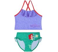 Disney Moana | La Sirenita | Frozen Bikini Niña, Bikini Set 2 Piezas, Tirantes Ajustables Top Niña y Braguitas, Ropa de Baño para Niños