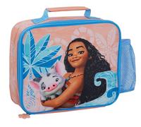 Disney Moana - Lonchera con soporte para botellas para niñas, lonchera térmica térmica