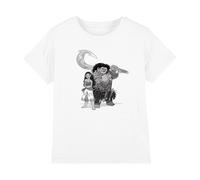 Disney Moana Maui Moana Sketch Girls T Shirt, 9-11 A