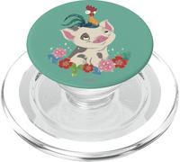 Disney Moana Pua And Hei Hei Floral Portrait PopSockets MagSafe PopGrip for iPhone