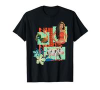 Disney Moana Pua Hei Hei & Moana Drawn Art Panel Portraits Camiseta