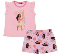 Disney Moana/Vaiana - Pijama sin Mangas con Volantes para Niños - 100% Algodón - 5-6 Años: 116cm