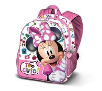 Disney-Mochila Basic, 31 x 39 cm, Capacidad 18.2 L, Rosa Minnie Mouse