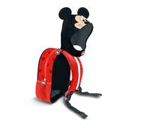 Disney-Mochila con Capucha Hood, 26 x 31 cm, Capacidad 8,5 L, Mickey Negro