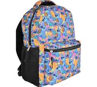 Disney - Mochila de Lilo y Stitch Ohana, para niñas, niños, adolescentes y adultos, con licencia oficial, para el colegio, el gimnasio, el parque y los campamentos (azul claro)