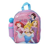 Disney Mochila escolar de princesas Live the Dream, color rosa, con botella de 400 ml