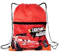 Disney Mochila escolar y tiempo libre Cars Rayo McQueen 2 compartimentos con cremallera externa y cierre de cordón 44 x 34 cm