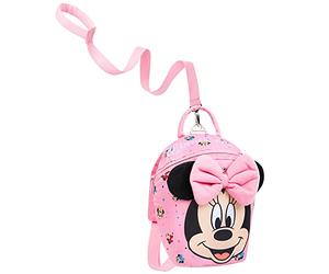Disney Mochila Infantil Para Niñas, Mochila Bebe Guarderia, Mochila Minnie Mouse Con Arnés De Seguridad, Regalos De Minnie Para Niña Pequeña