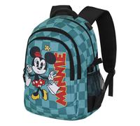 DISNEY Mochila 'Minnie Mouse Indigo-PLUS Running' turquesa / rojo oscuro / negro / blanco One Size turquesa / rojo oscuro / negro / blanco