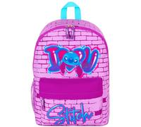 Disney Mochila Niña - Mochila Escolar Niña Infantil Escolar con Espalda Acolchada y Cintas Ajustables - Mochila Colegio Niña con Bolsillo Frontal y Lateral (Rosa)