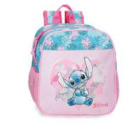 Disney - Mochila preescolar 25 cm adaptable a carro - Heart Stitch